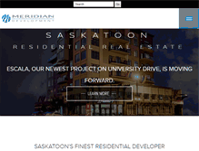 Tablet Screenshot of meridiandevelopment.ca